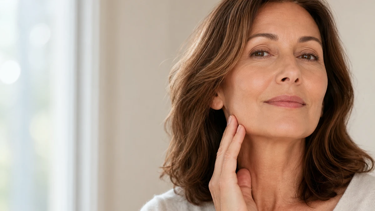 Mature adult face during a facelift consultation