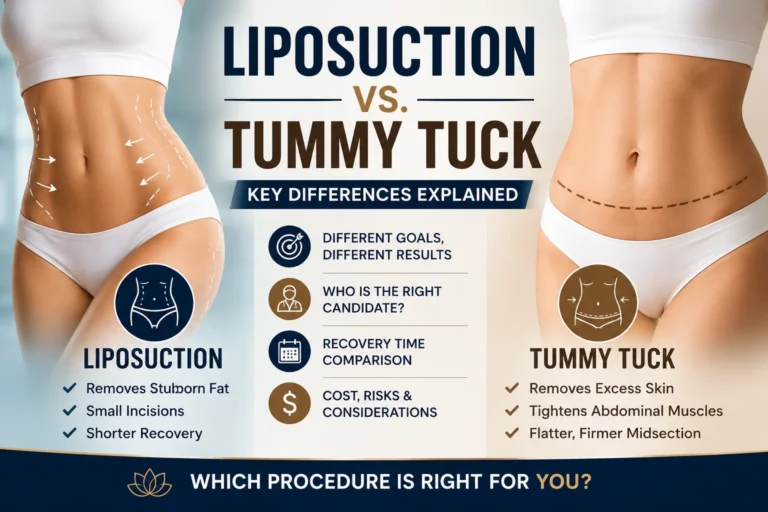 liposuction vs tummy tuck which procedure is right for you
